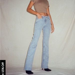 motel rocks frayed low rise  jeans